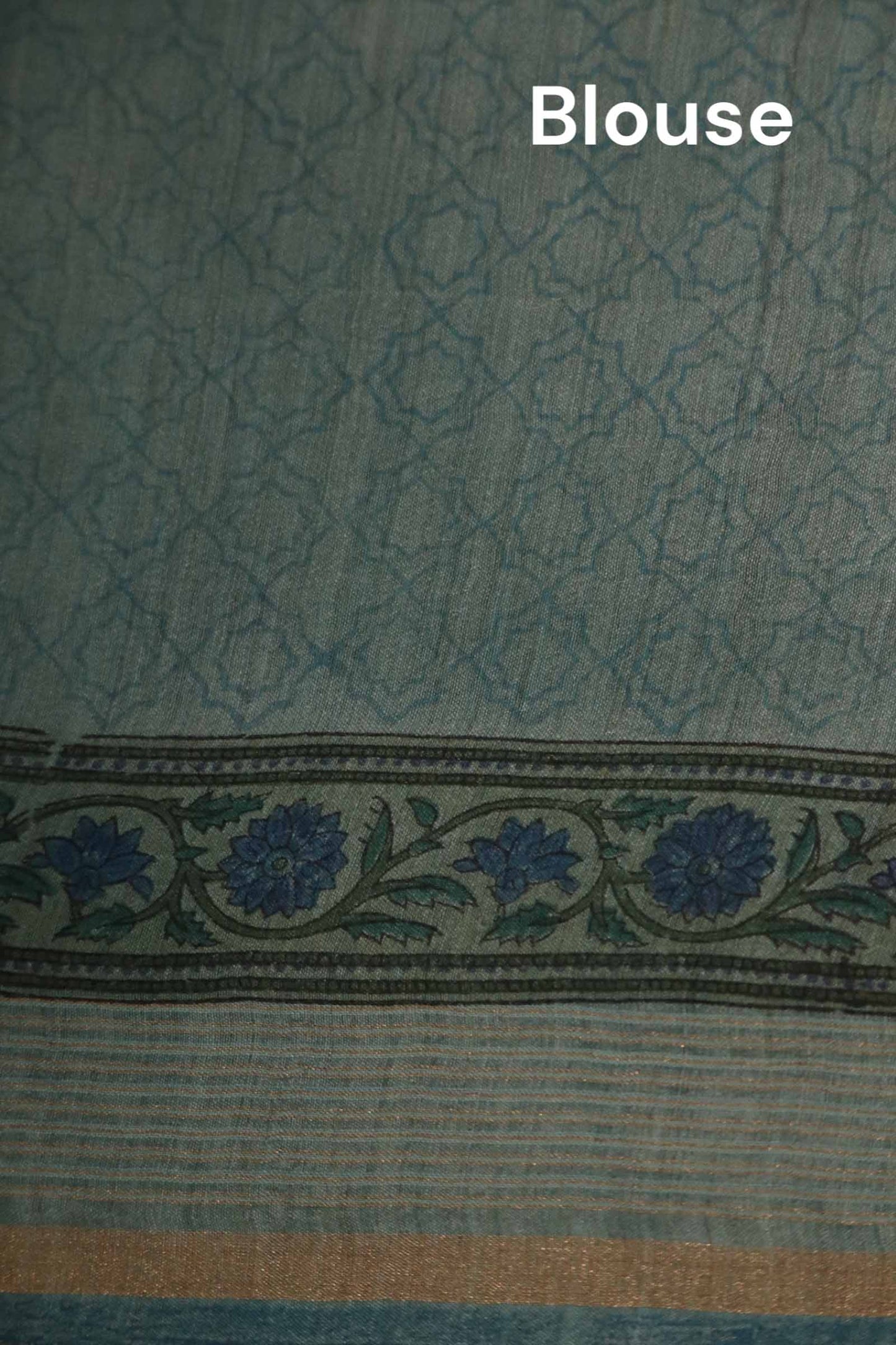 pure floral tussar silk saree aj205597