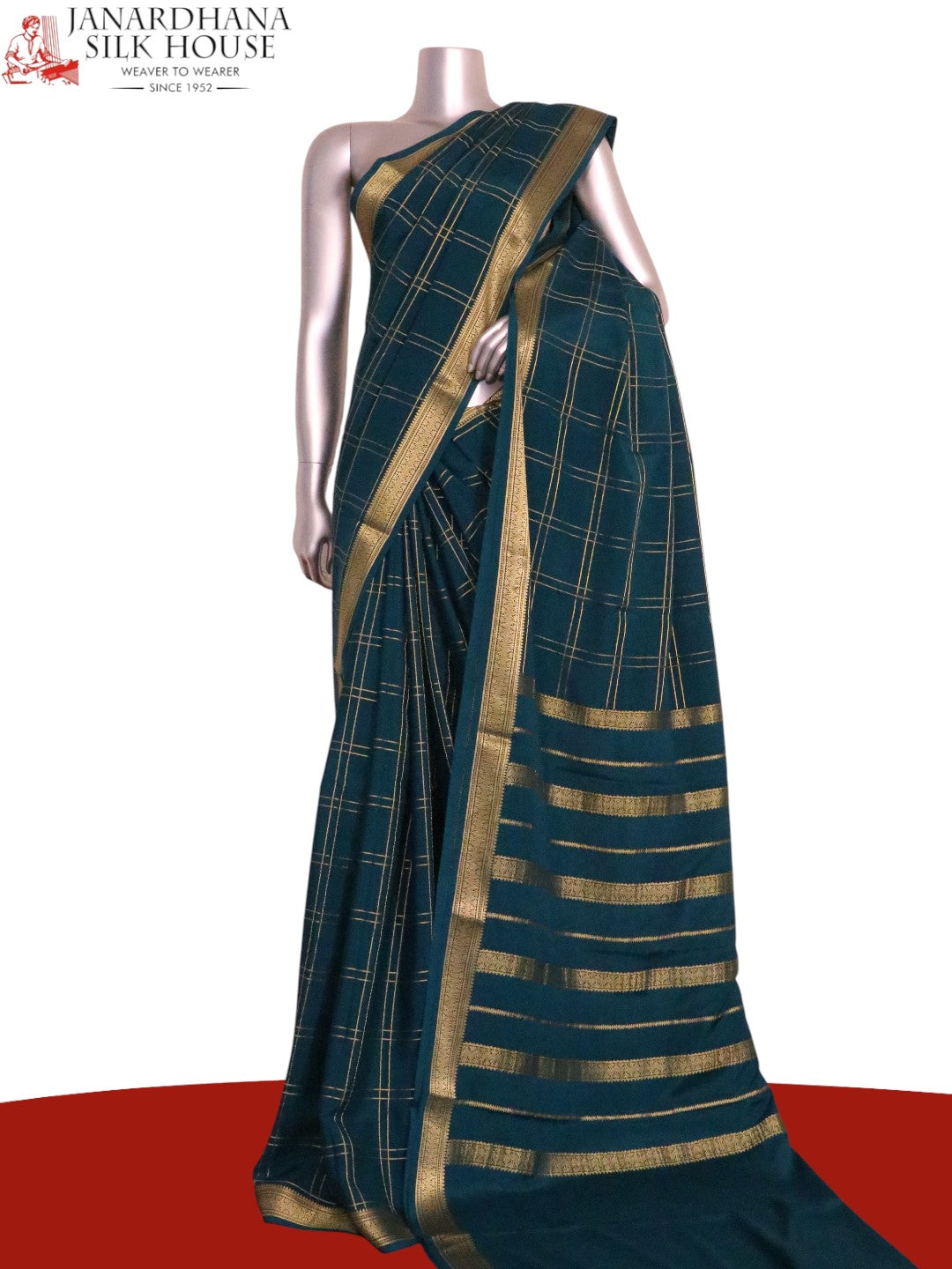 Pure Mysore Crepe Silk Saree AL211336