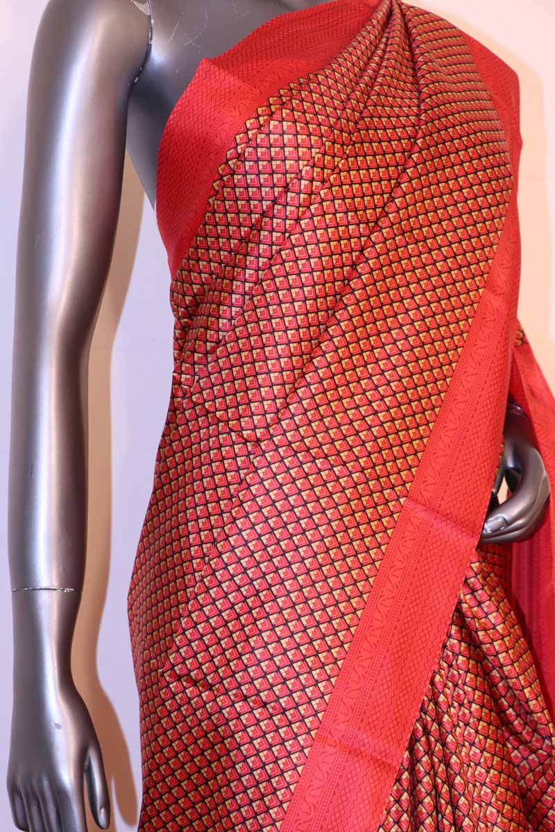 Printed Pure Silk Saree AH205496