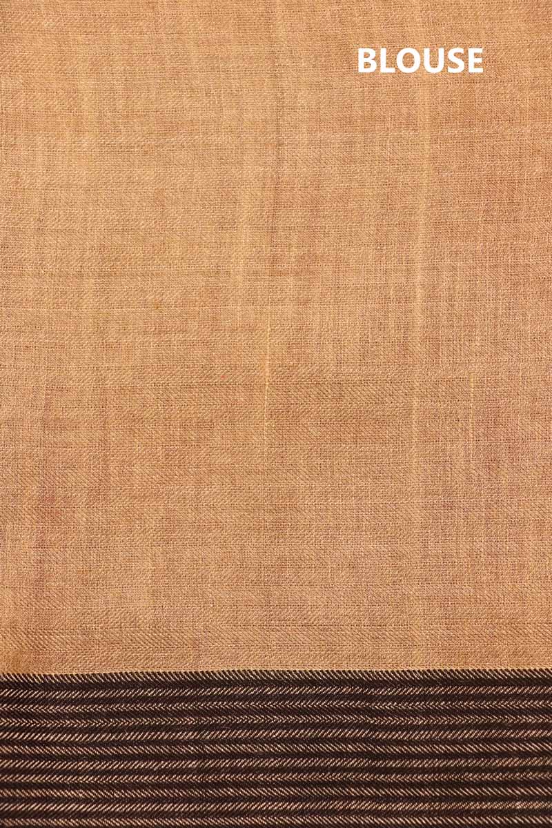 Pure Tussar Pashmina Silk Saree AH205762