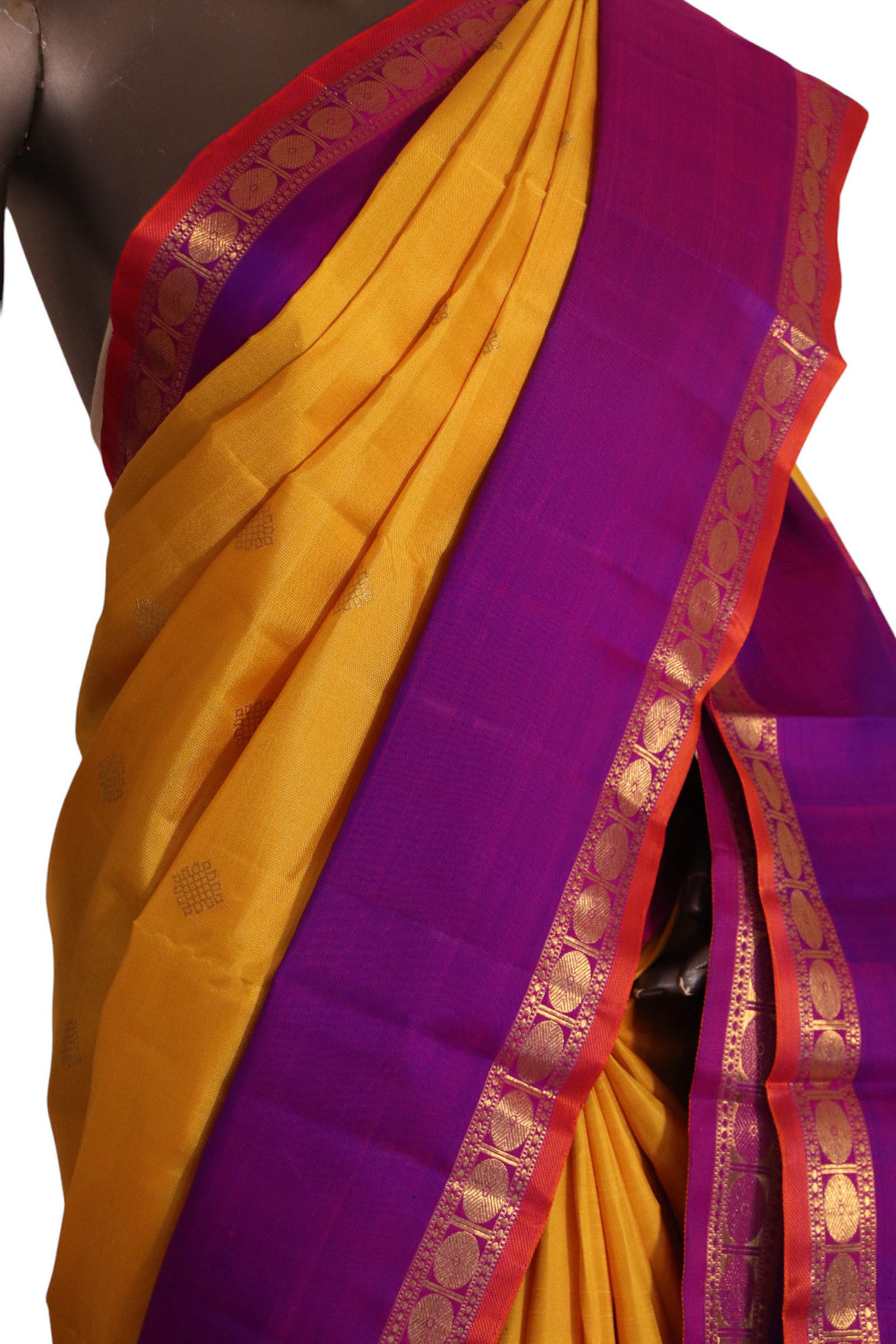 Grand Wedding Contrast Kanjeevaram Silk Saree AJ209691