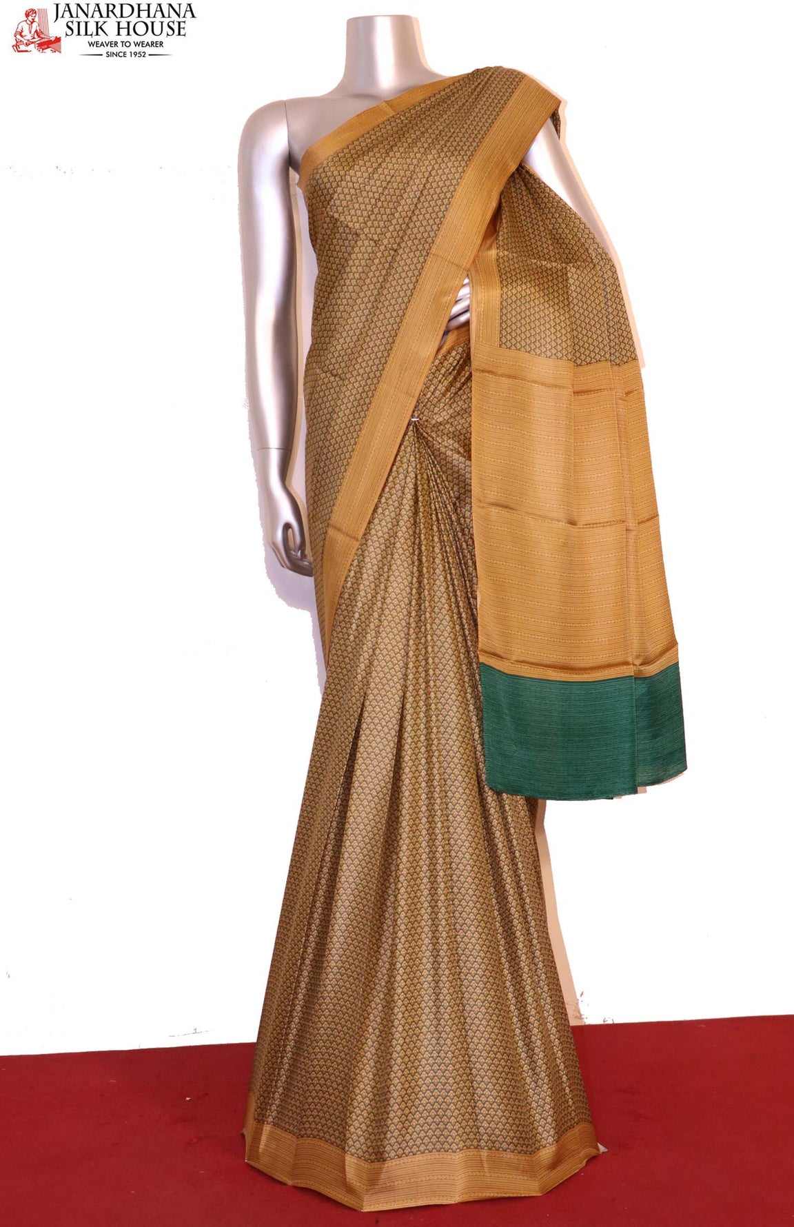 Classic Finest Quality Pure Printed Silk Saree AI209843