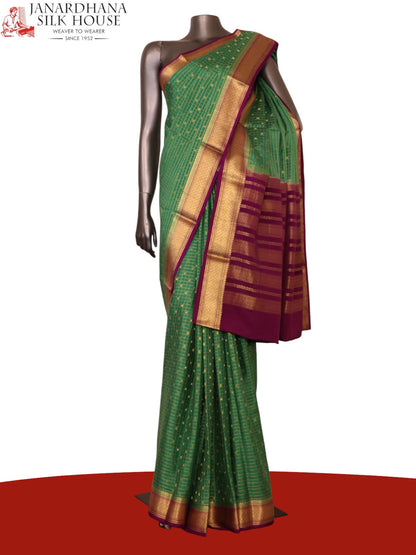 Pure Mysore Crepe Silk Saree AK213714