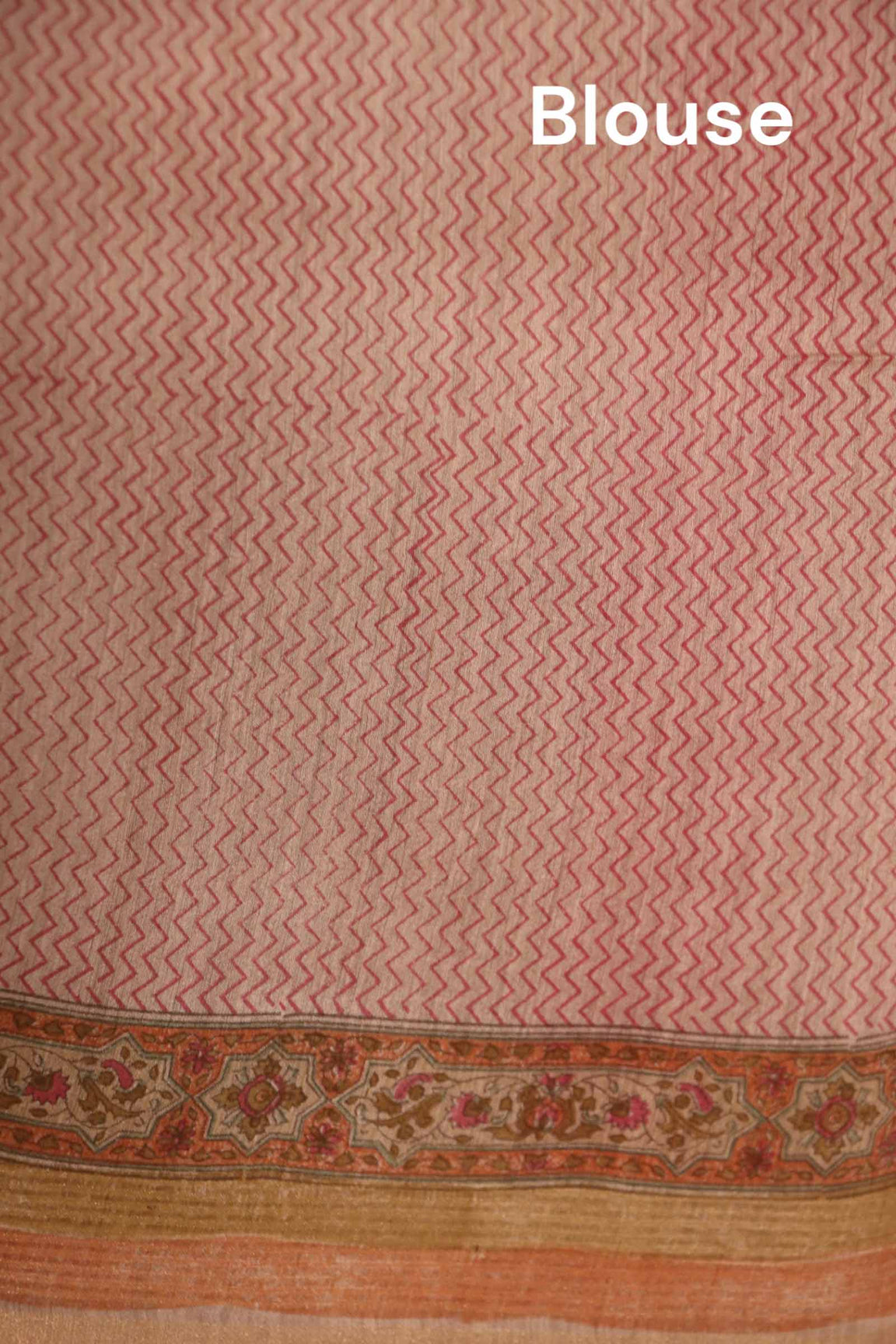 Pure Floral Paisley Tussar Silk Saree AJ205594
