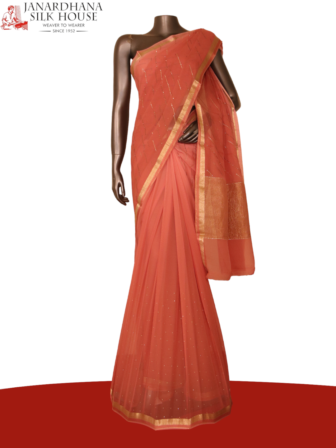 Designer Shaded Party Wear Pure Silk Chiffon AJ211837
