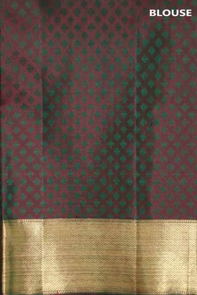 exquisite grand wedding zari brocade kanjeevaram silk ssjg01030