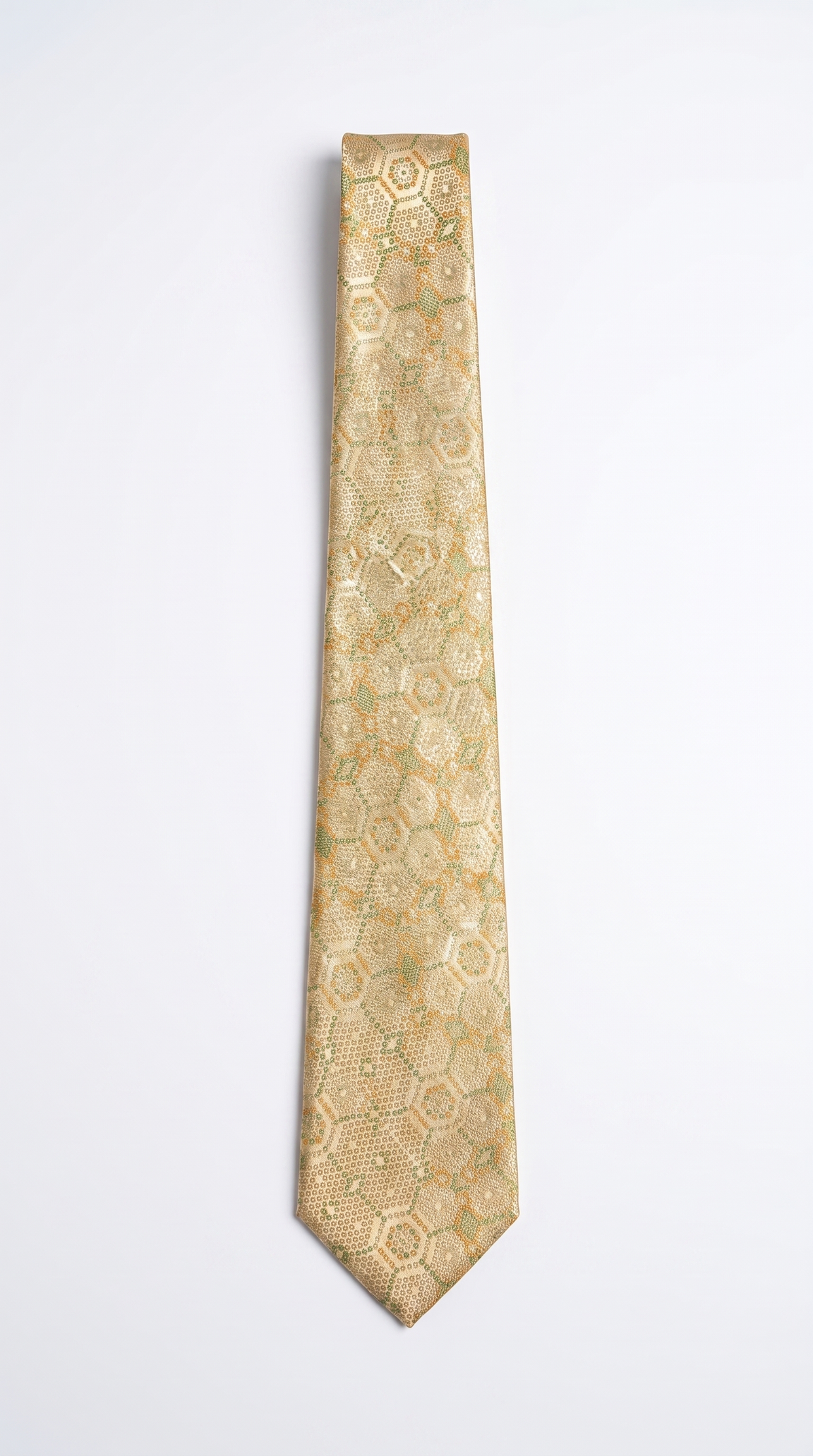 Silk Tie AM201211 - Full-Length Front Flat-Lay View