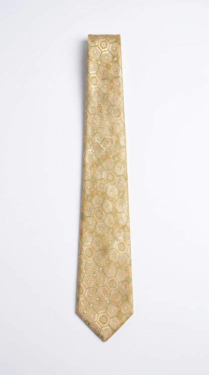 Silk Tie AM201211 - Full-Length Front Flat-Lay View