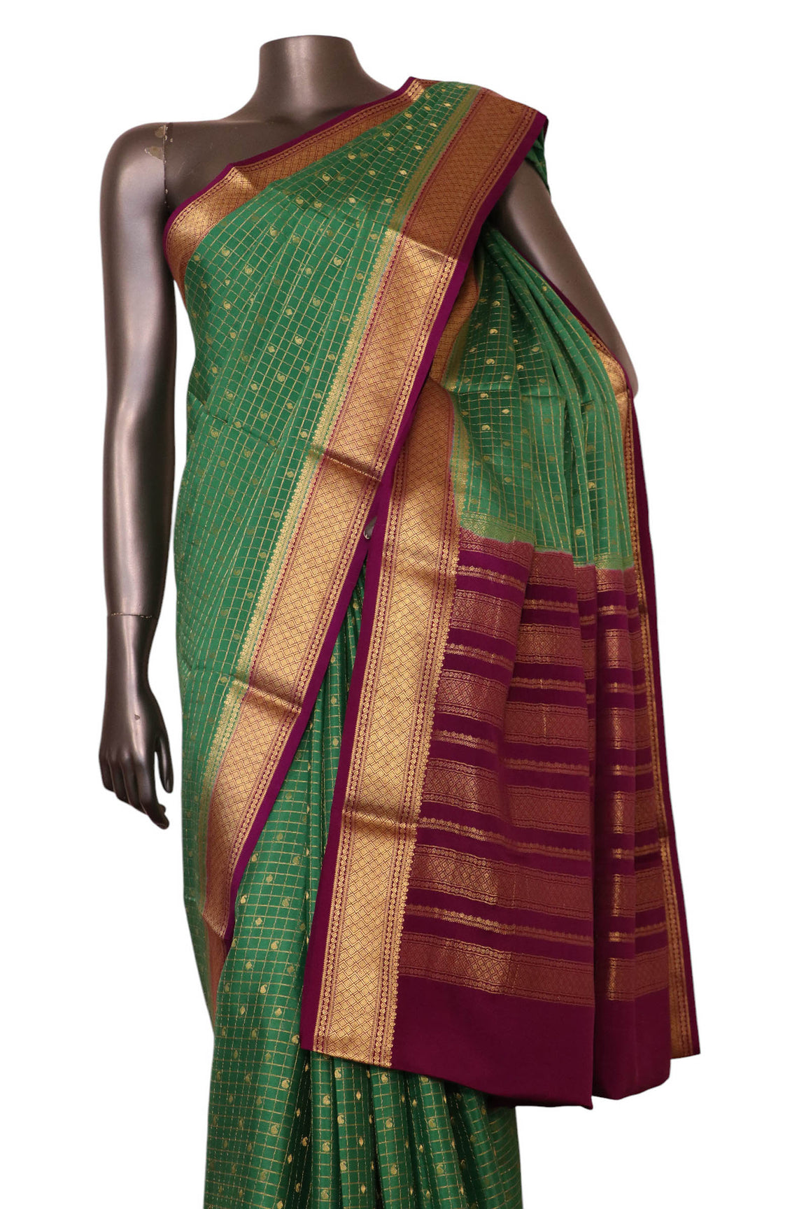 Pure Mysore Crepe Silk Saree AK213714