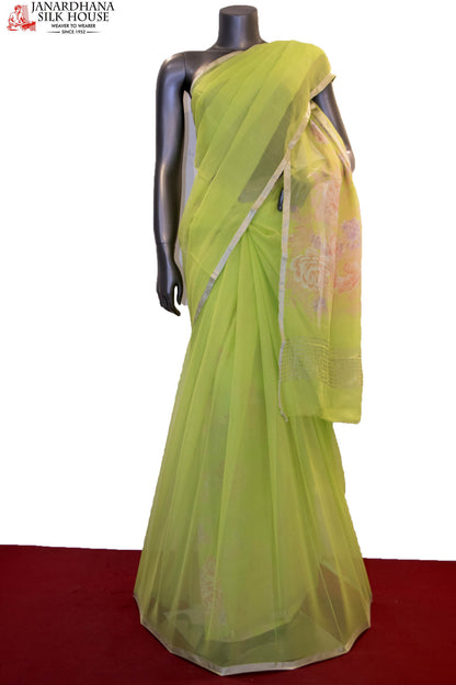 Designer &amp; Exclusive Floral Prints Pure Silk Chiffon AF212526