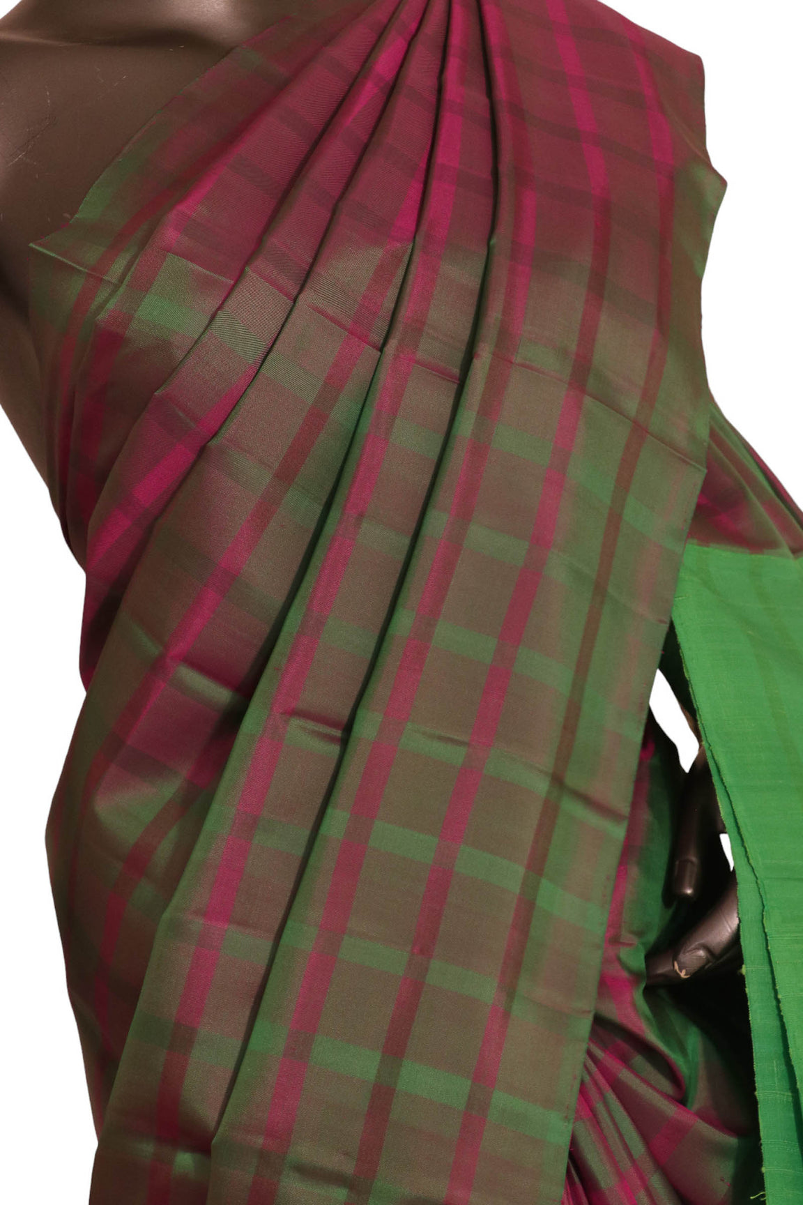 Two Tone Thread Weave Kanjeevaram Silk Saree AJ203277