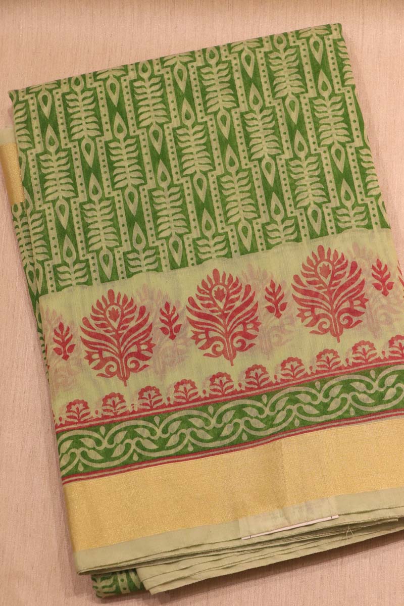 Pure Cotton Saree AB205134