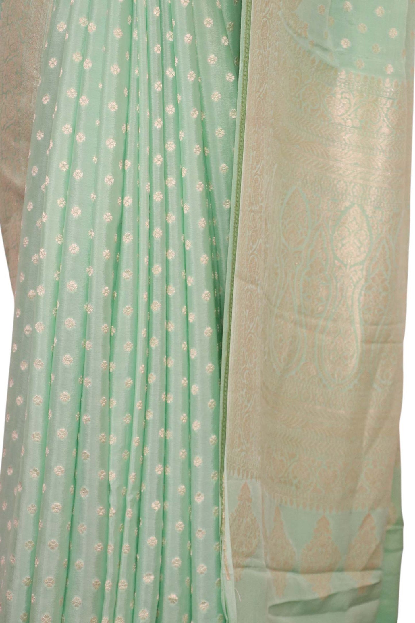 pure handloom zari butta banarasi crepe silk saree al200292