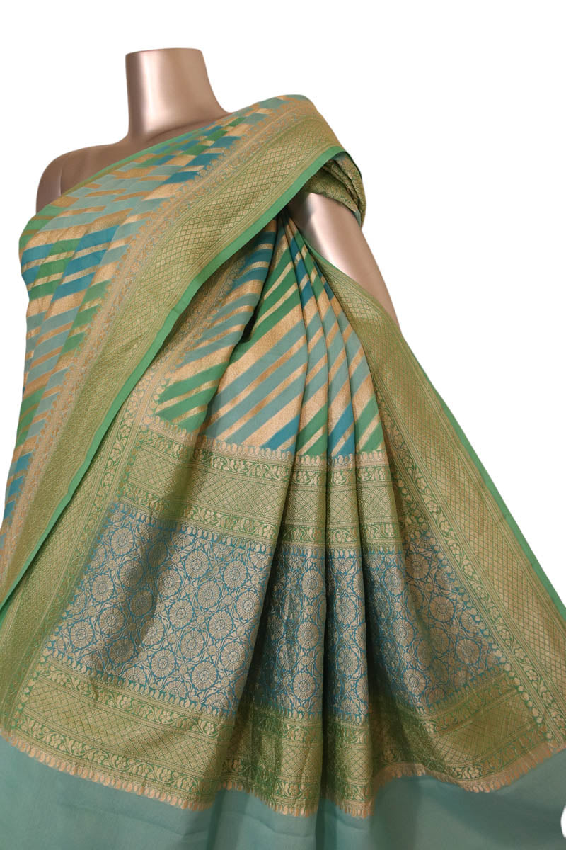 Designer Exclusive Banarasi Georgette Silk Saree AJ202447