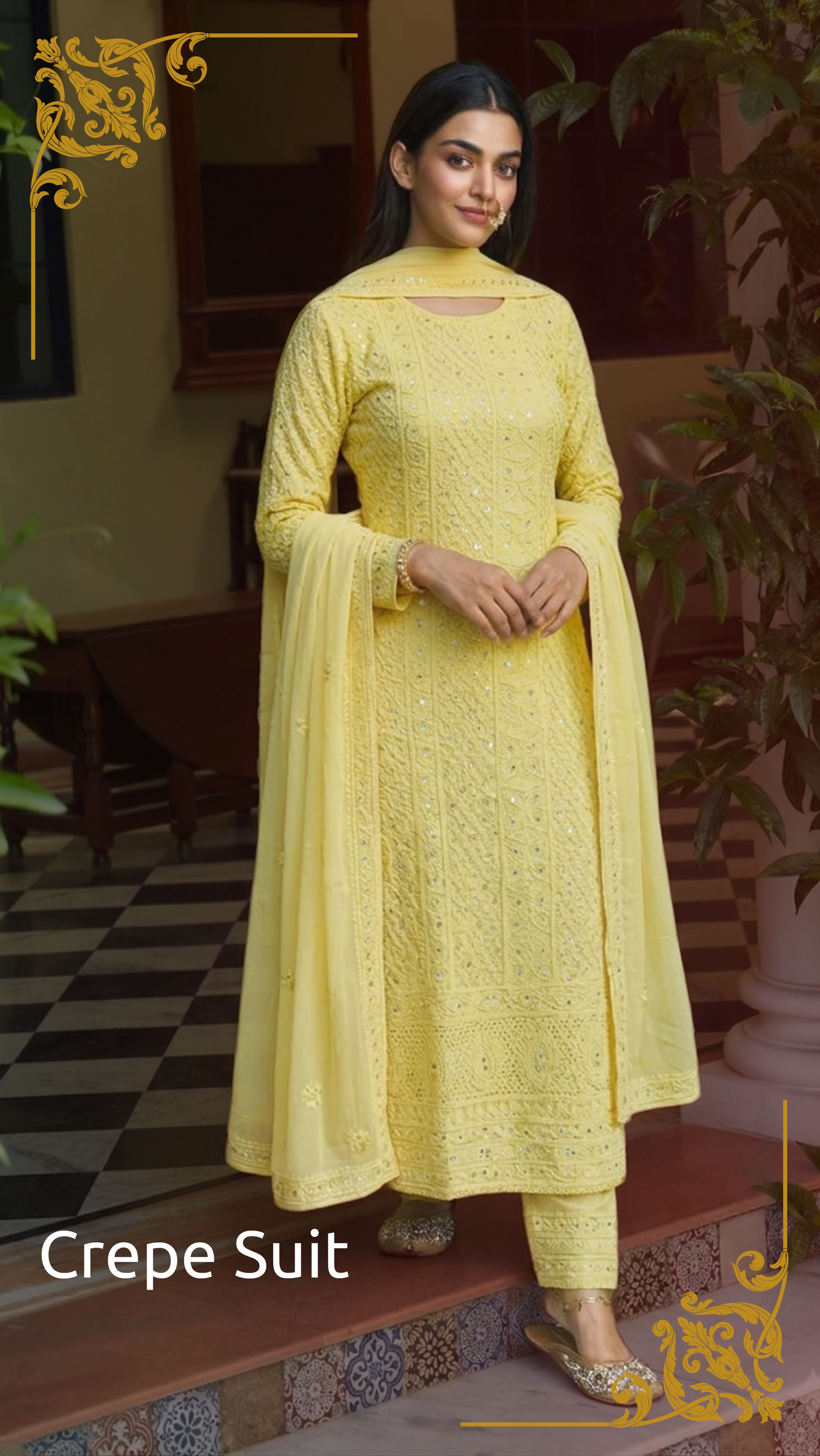 Crepe Suit Set