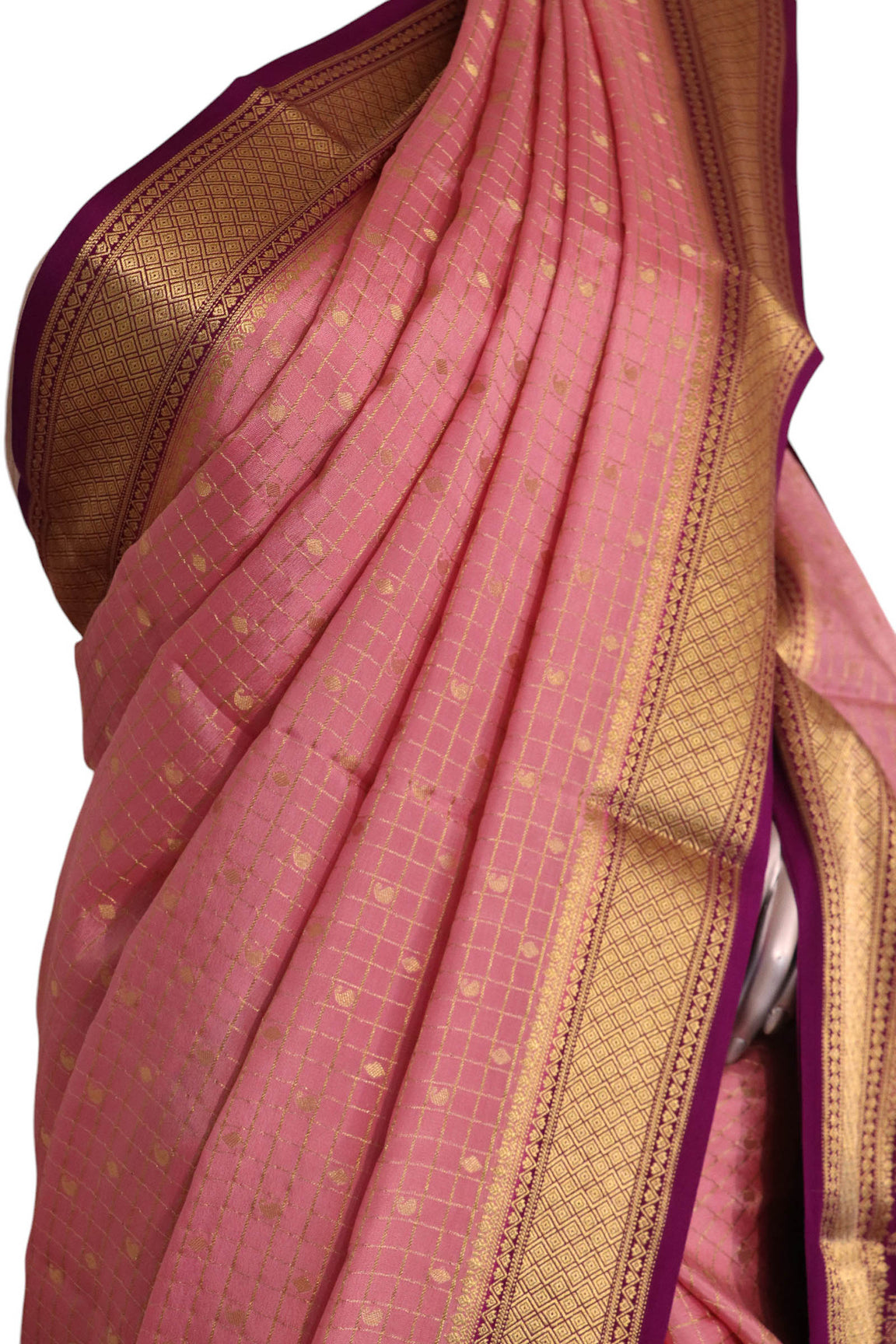 Pure Mysore Crepe Silk Saree AK213720