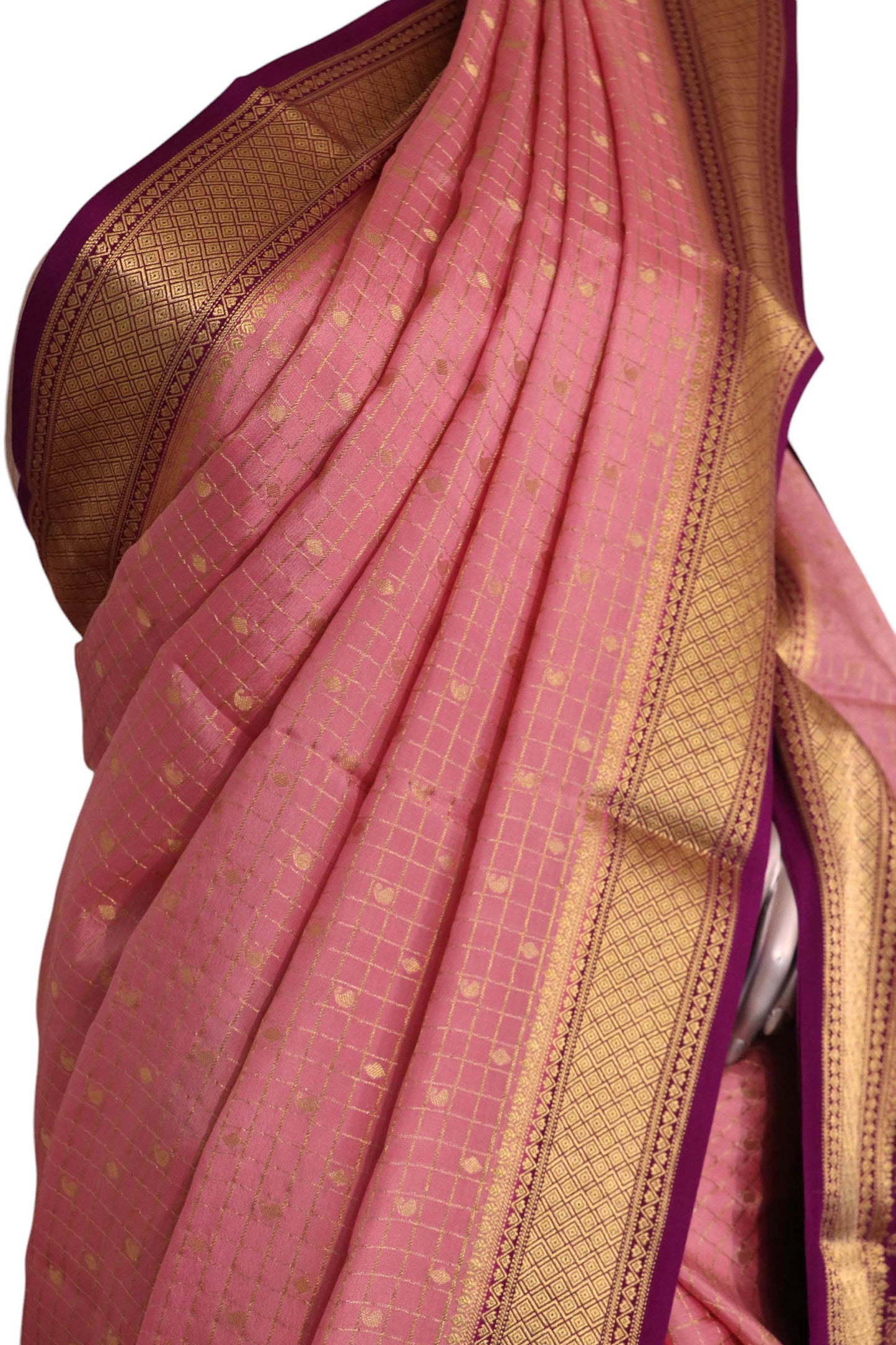 pure mysore crepe silk saree ak213720