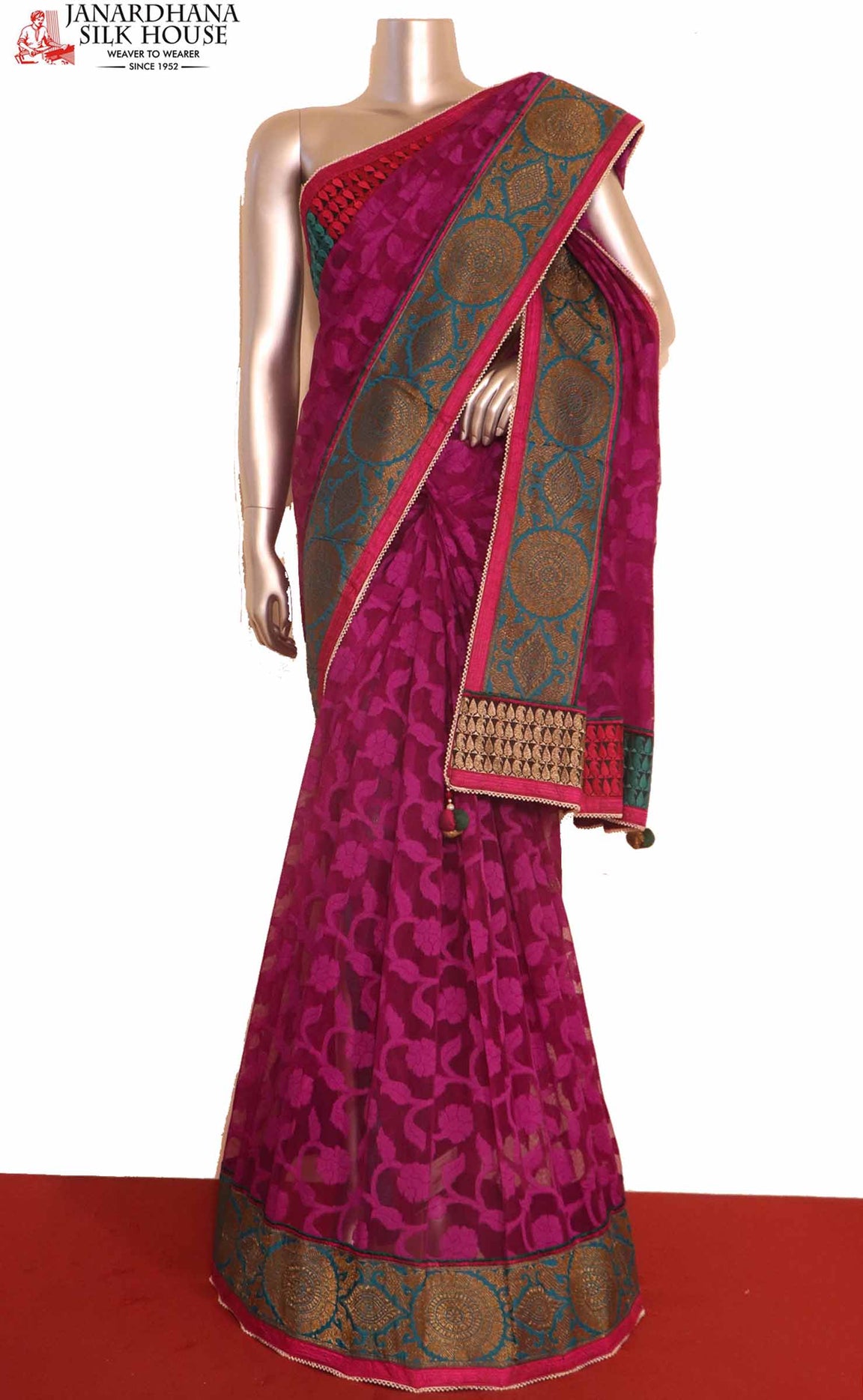 Handloom Banarasi Kora Silk Saree AAJF04845