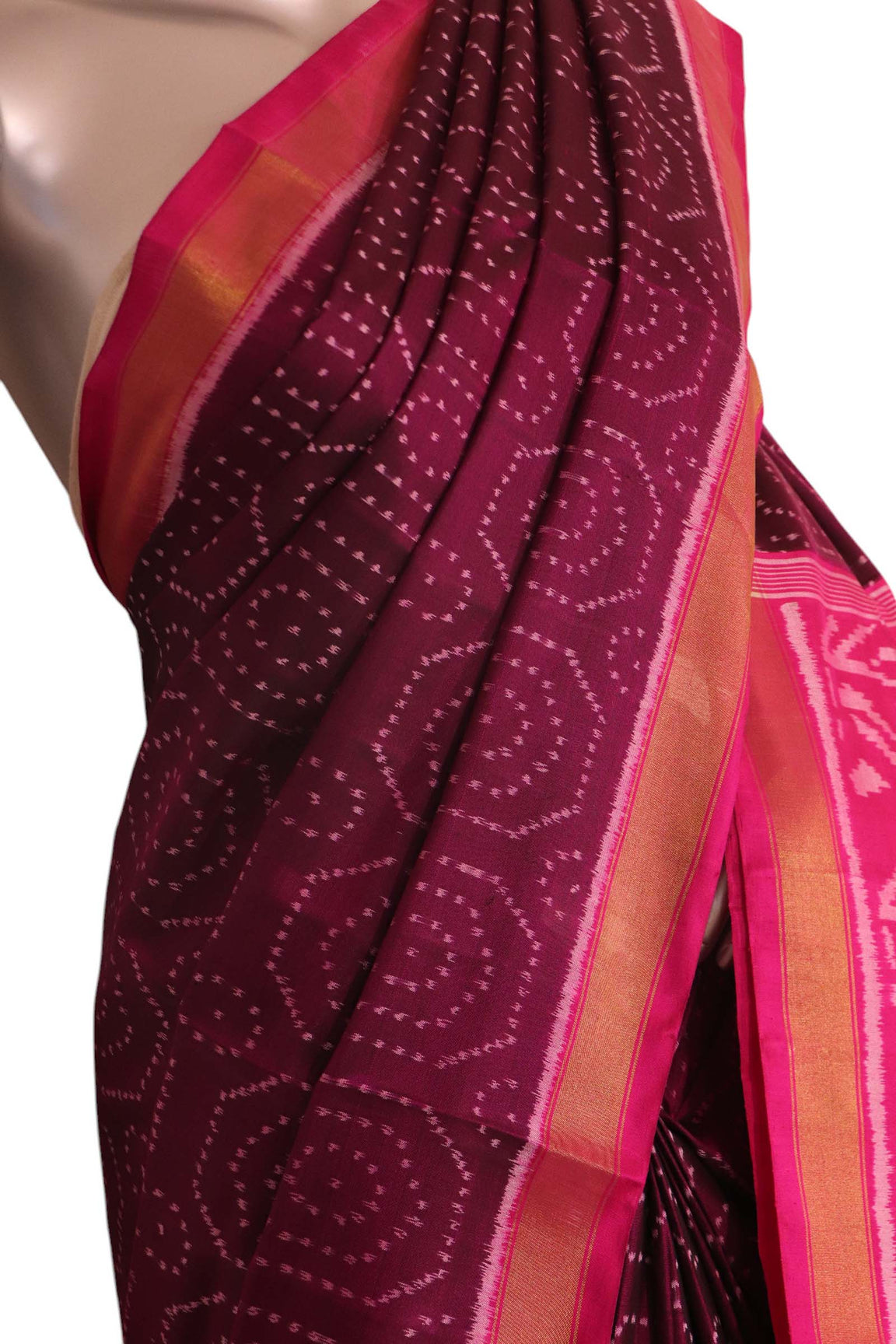 Pure Handloom Patola Ikat Silk Saree AK207266