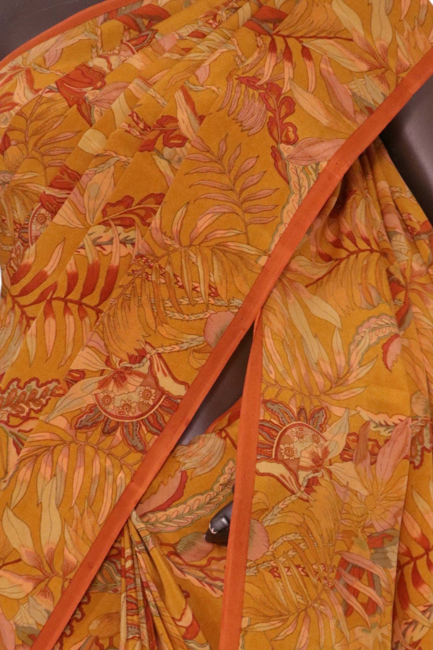 floral  pure crepe silk saree al203268