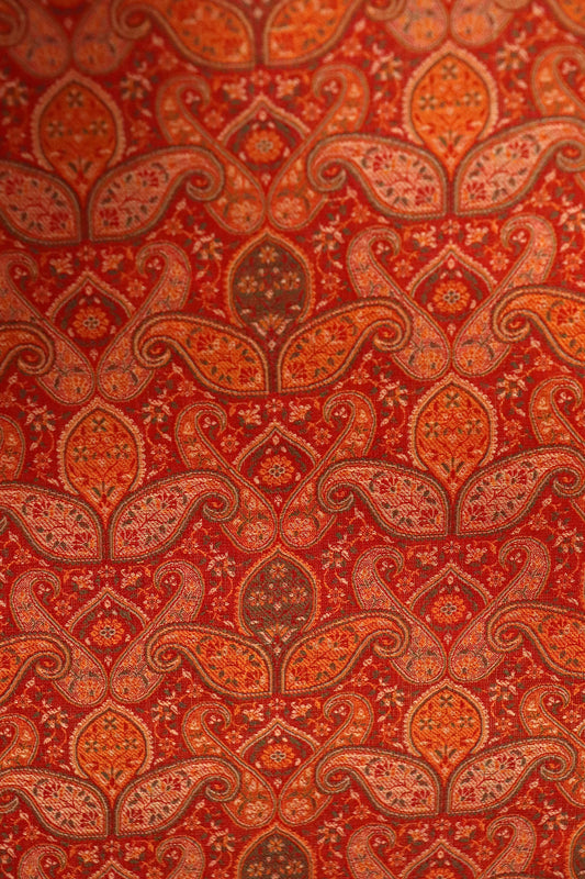Handloom Exlcusive Pure Silk Jamawar Fabric W-44-45 Inches AE205192