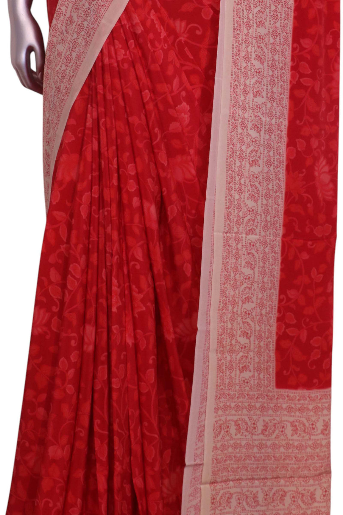 Floral  Pure Crepe Silk Saree AL202189