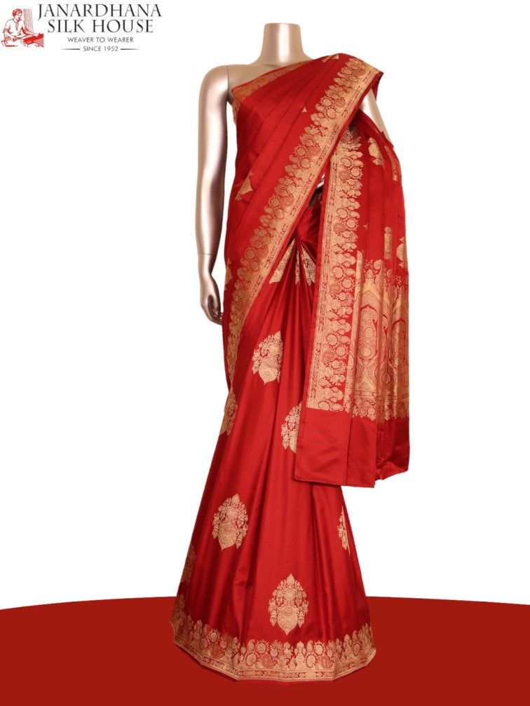 Exquisite Designer Wedding Banarasi Silk Saree AJ206383