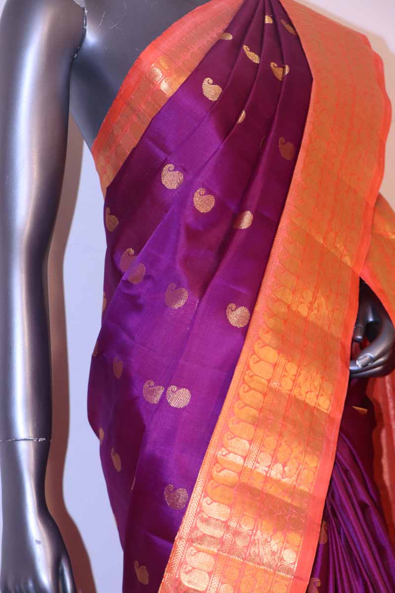 Grand Wedding Pure Gadwal Silk Saree AI203512