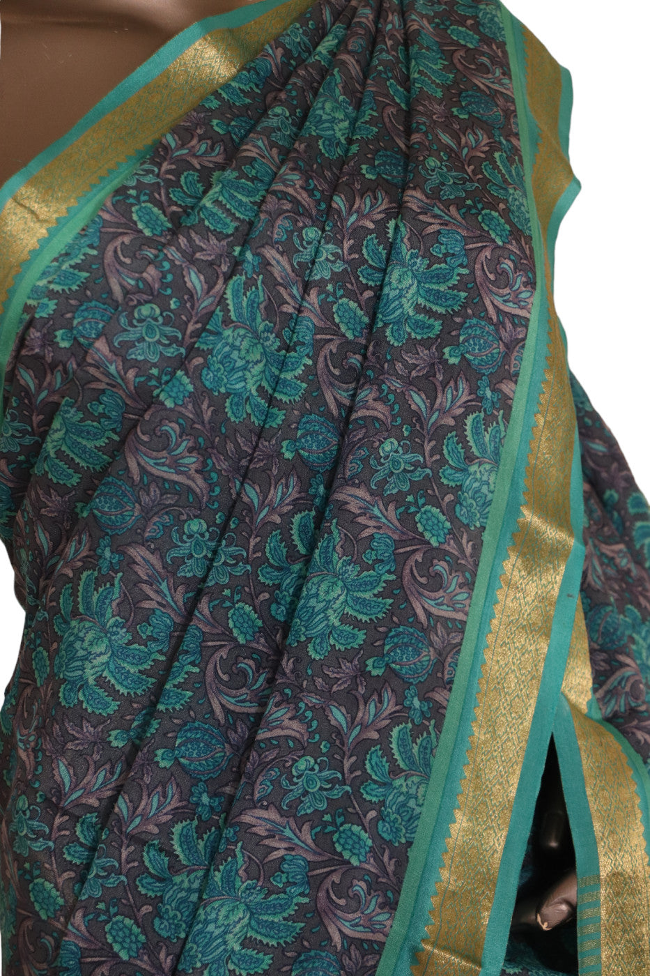 Floral Exclusive Pure Crepe Silk Saree AJ205399