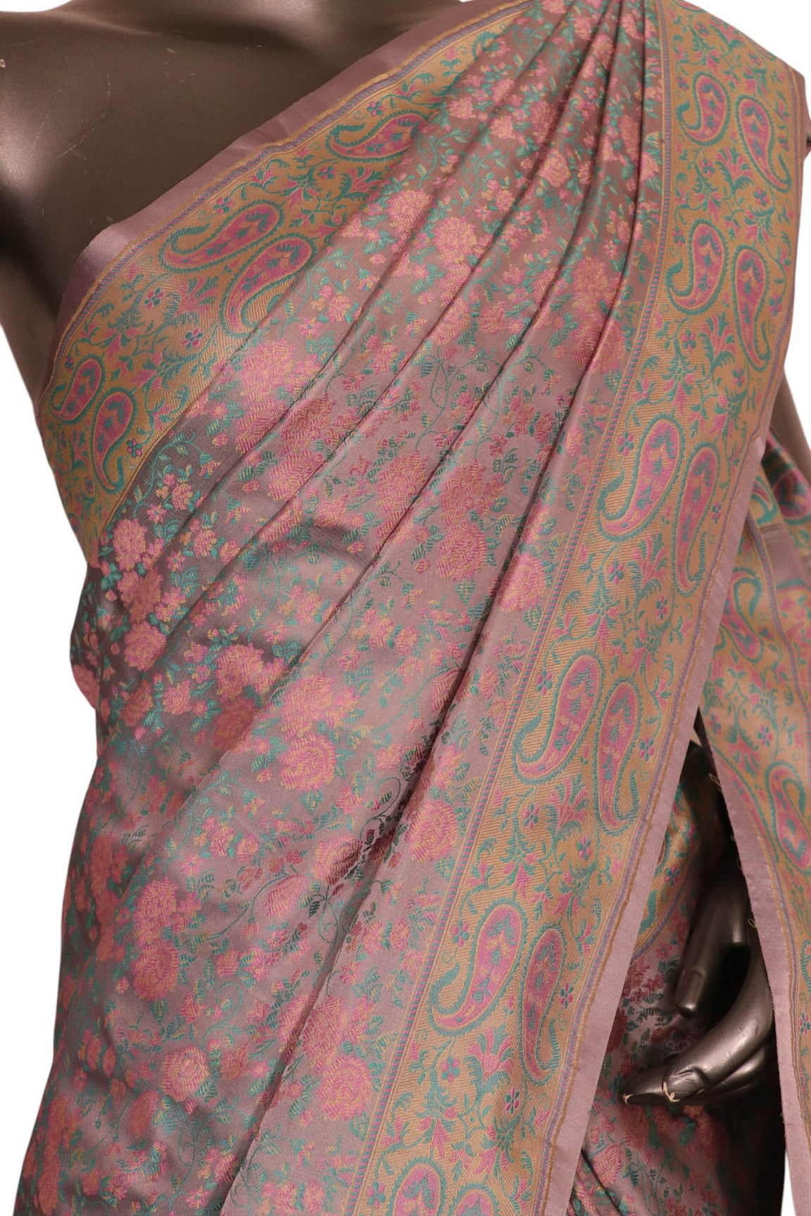 Exquisite Handloom Jamawar Tanchoi Silk Saree-Master Weaves AJ202882
