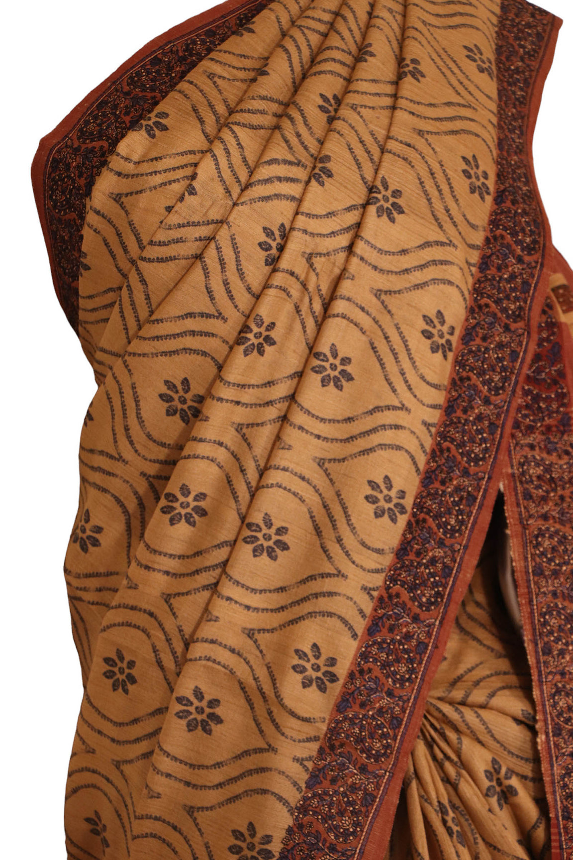 Pure Exclusive Pallu Tussar Silk Saree AJ205763