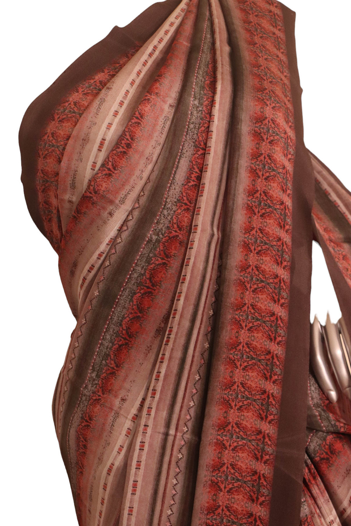 Designer Abstract Crepe Silk Saree AJ206291