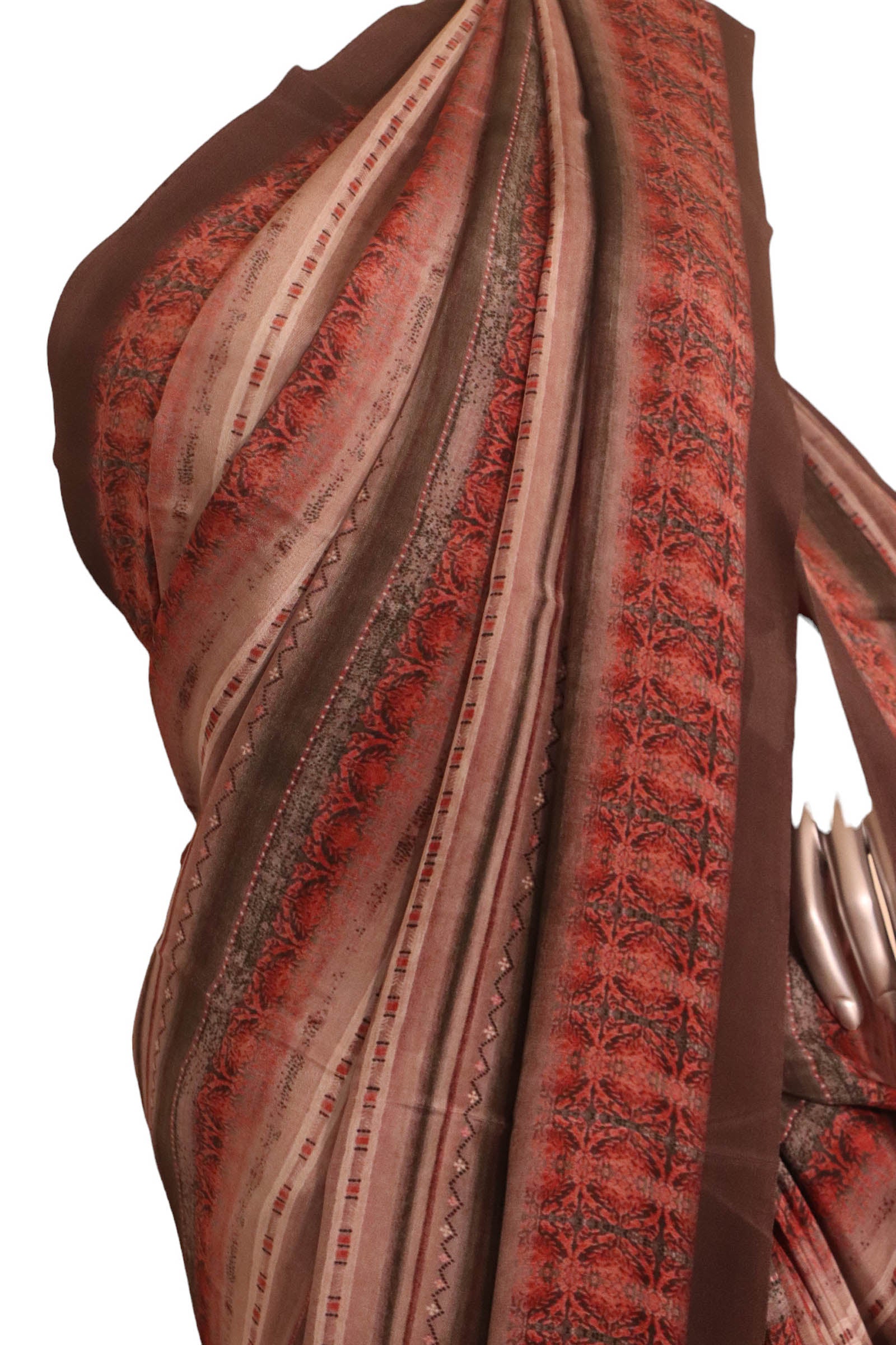 Designer Abstract Crepe Silk Saree AJ206291