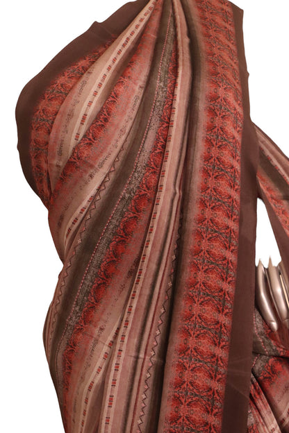 Designer Abstract Crepe Silk Saree AJ206291