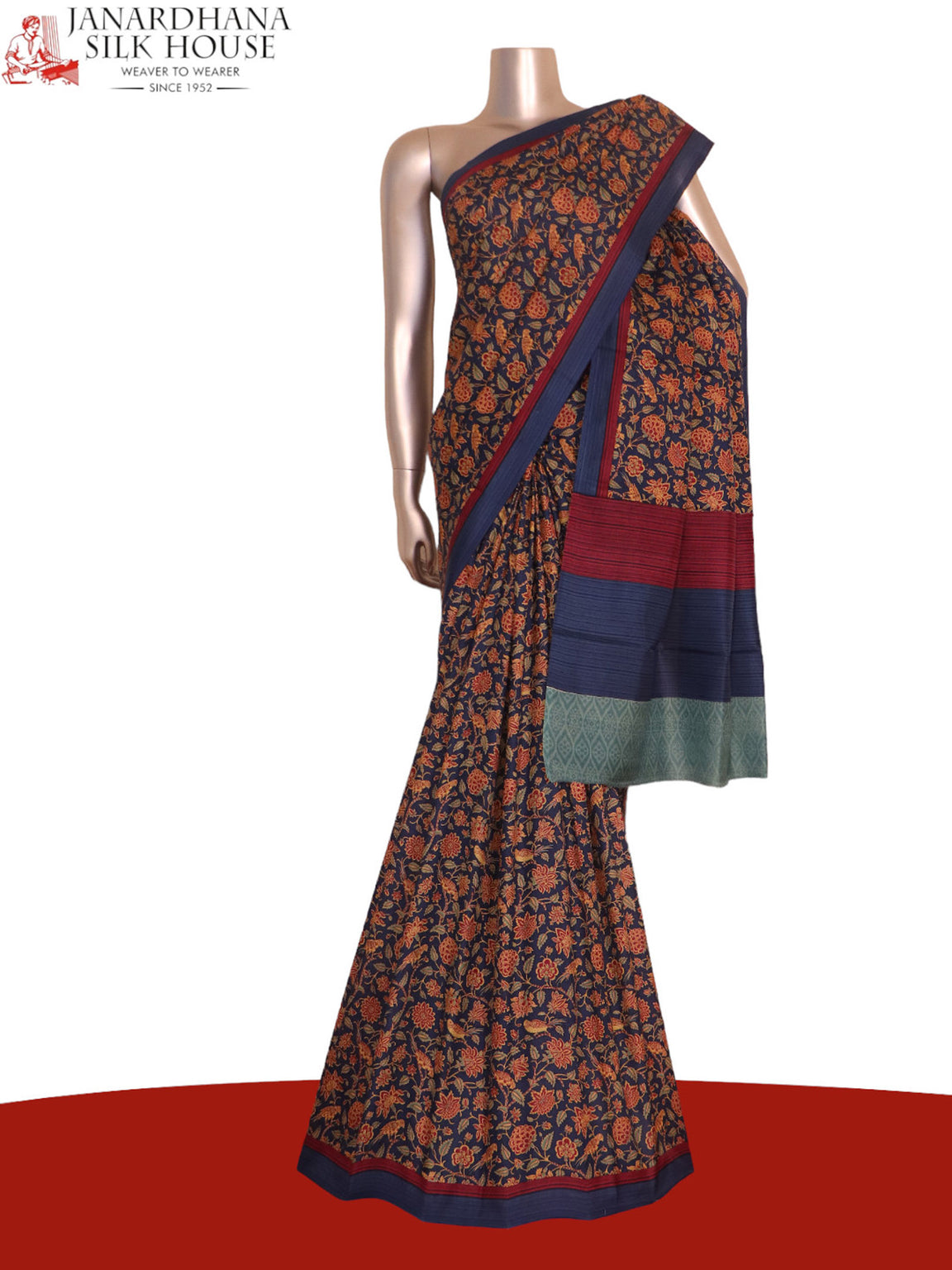 Floral Exclusive Printed Silk Saree AK202343