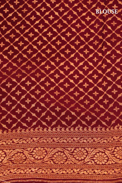 Handloom Exclusive Pure Banarasi Crepe Silk Saree AI210636