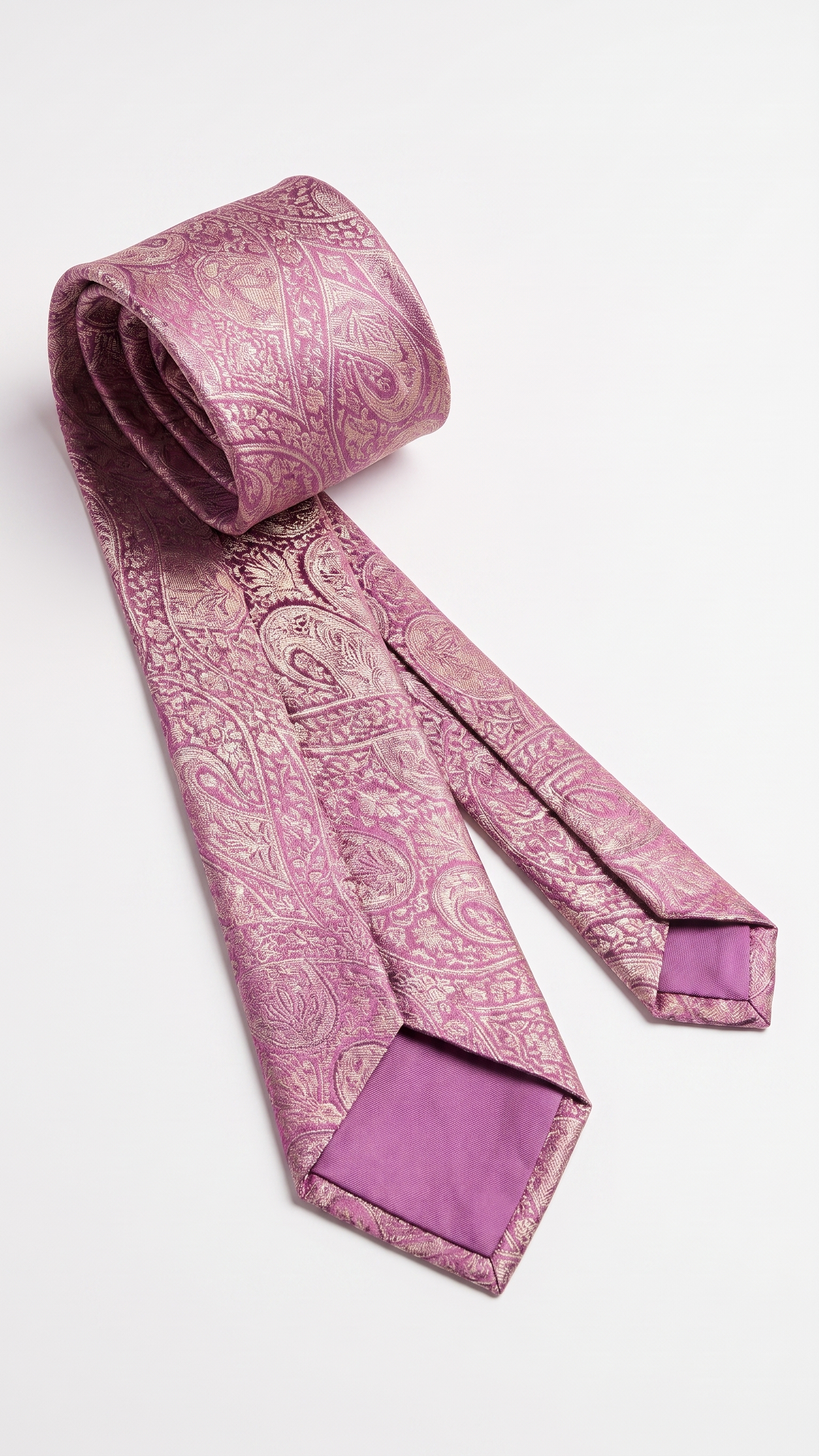 silk tie am201220 - opened back construction view