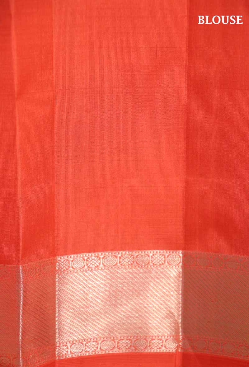 Silver Zari Kanjeevaram Silk Saree AJ200155