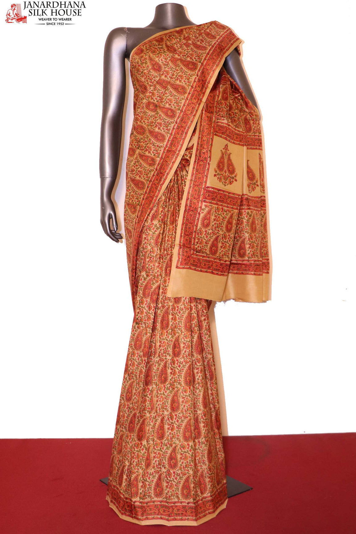 Exclusive Pure Printed Silk Saree-Finest Quality AI205535