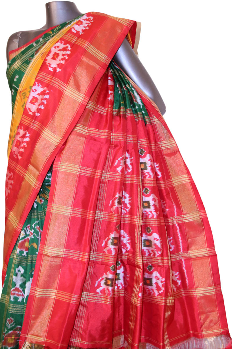Handloom Ikat Patola Silk Saree AJ202844