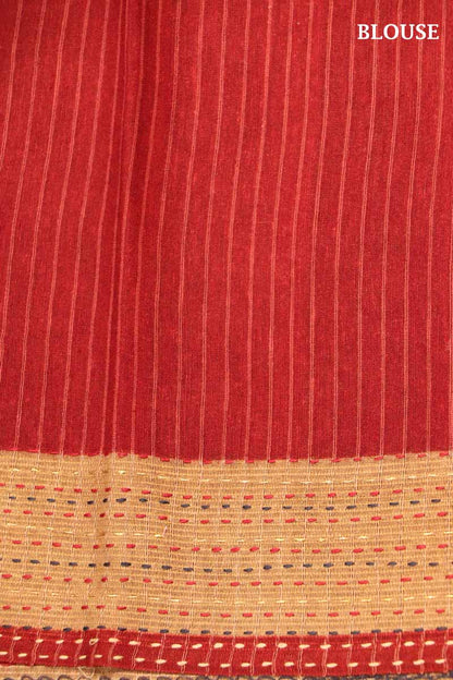Exclusive Printed Pure Tussar Silk Saree Thread Work Border AI202262
