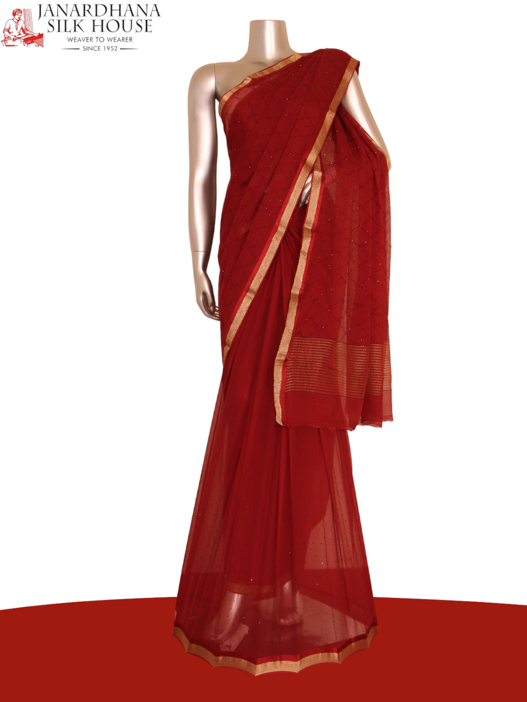 Designer Party Wear Pure Silk Chiffon AJ211807