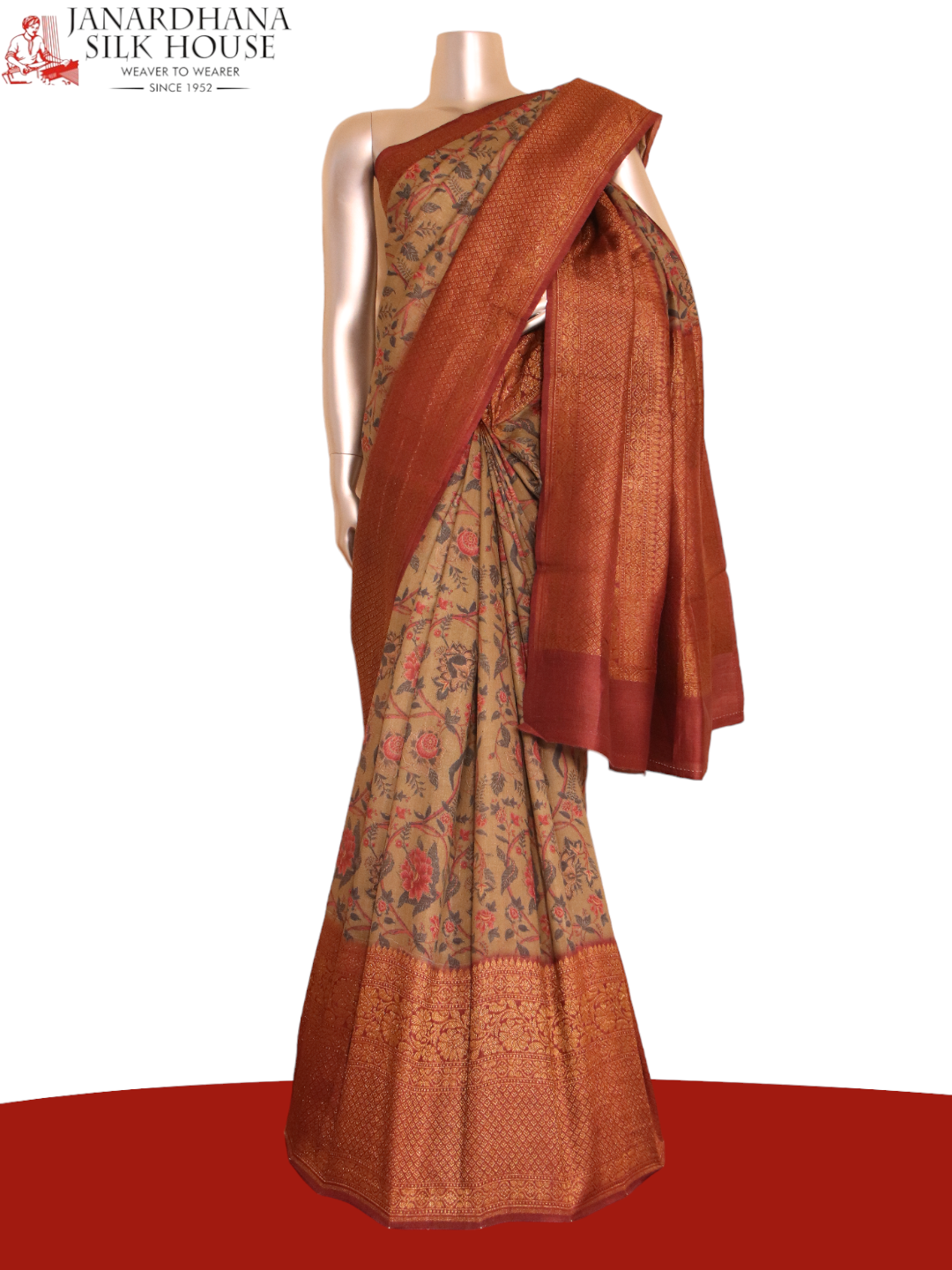 Designer Pure Tussar Silk Saree AJ210427
