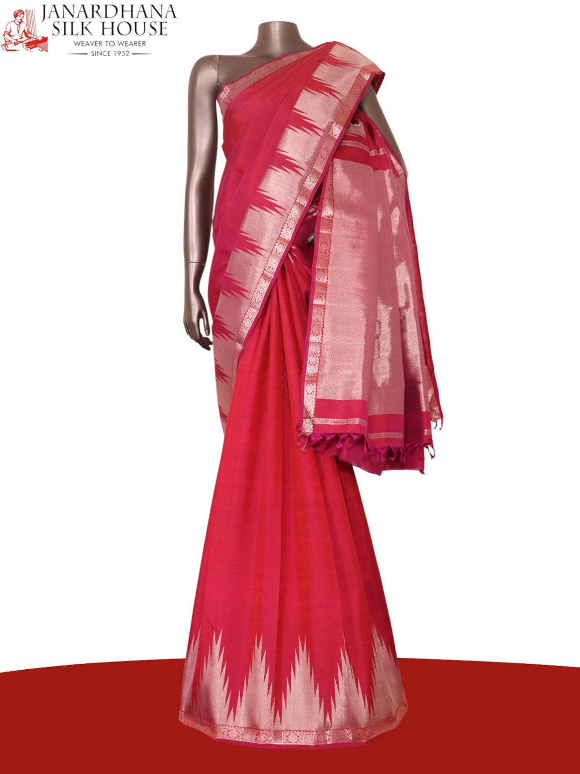 Pure Handloom Kanjeevaram Silk Saree AK209494