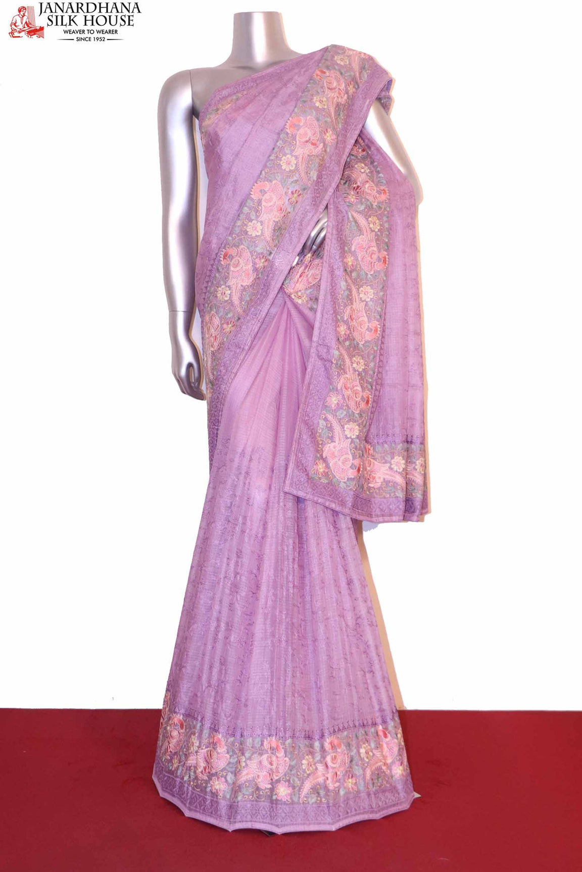 Designer Pure Silk Tussar Kota Embroidery Saree AI202828