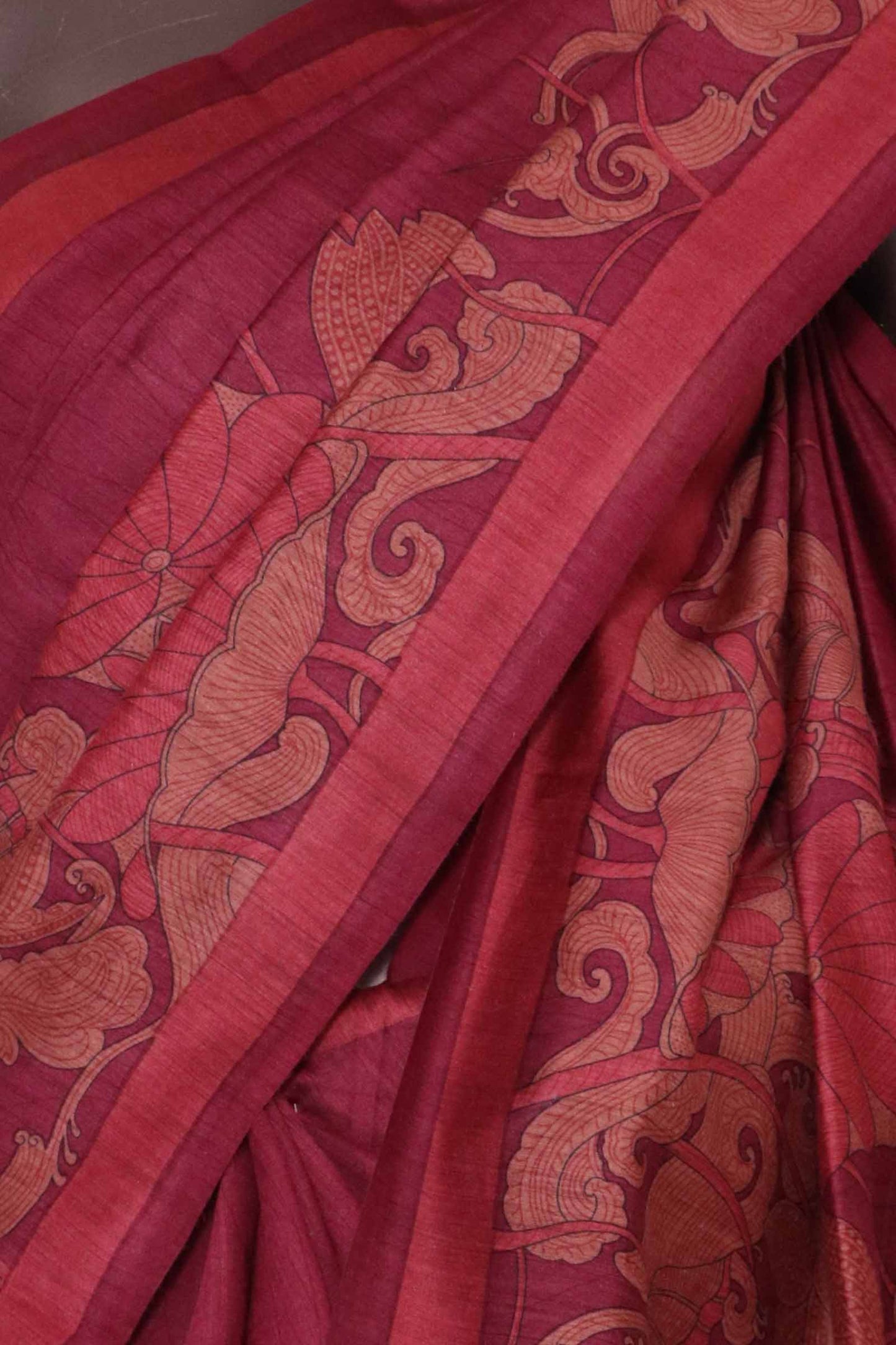handloom pure tussar silk saree al208684