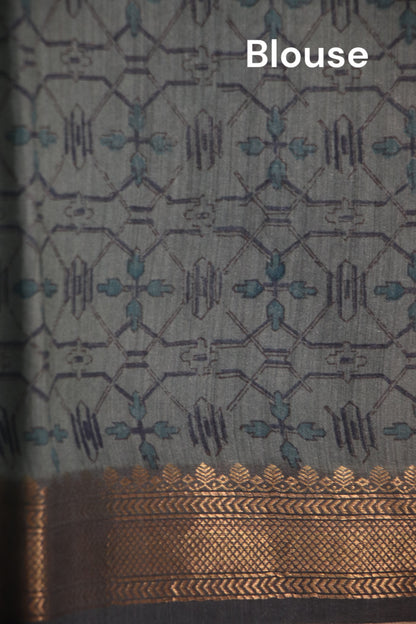 Designer Pure Tussar Silk Saree AJ207690