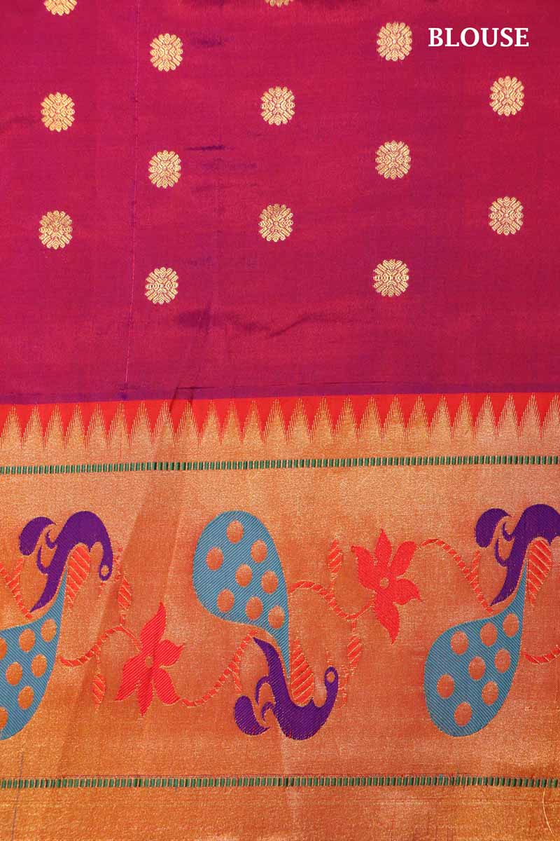 Designer Meenakari Paithani Silk Saree AI205409
