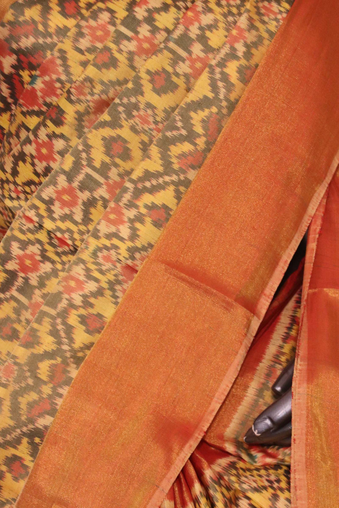 Pure Handloom Patola Ikat Silk Saree AL211559