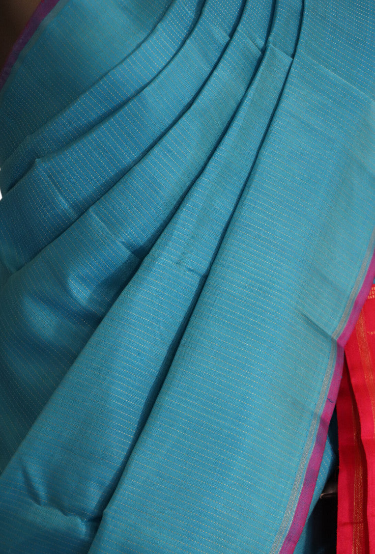 Handloom Contrast Kanjeevaram Silk Saree AJ203173